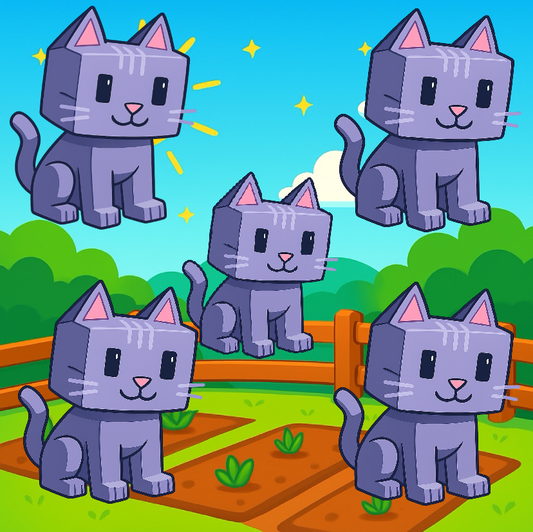 5x Moon Cat