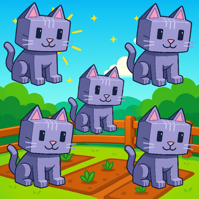 5x Moon Cat
